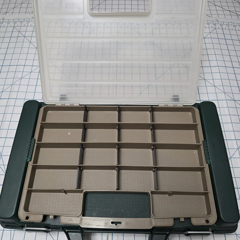 Woodstream Tackle Locker, Green Storage Organizer w/Small Detachable Tackle Box